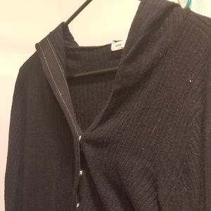 Hooded long sleeve sweater